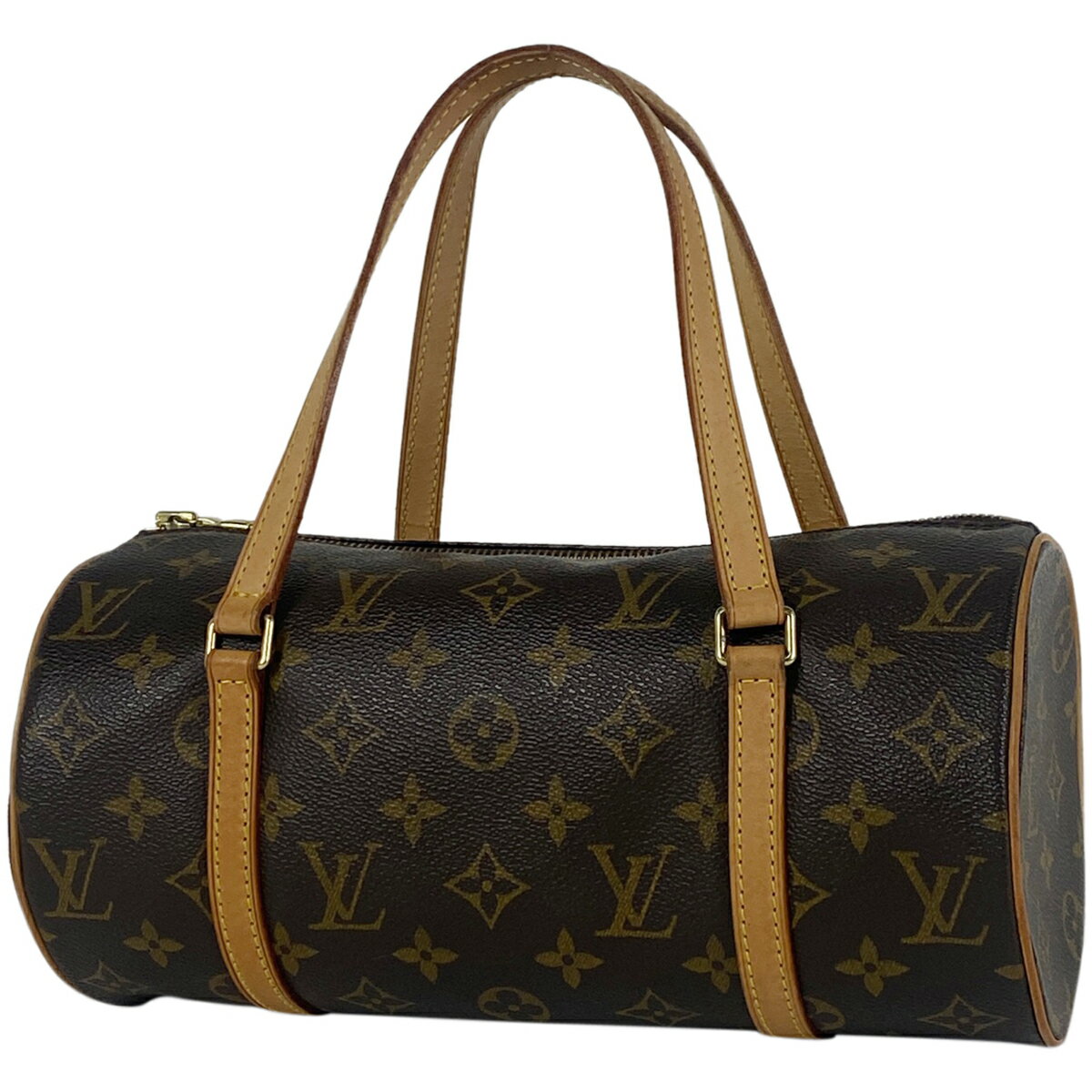 ルイ・ヴィトン Louis Vuitton パピヨン 26 バレルバッグ 筒型 旧型 ハンドバッグ モノグラム ブラウン M51386 レディース 【中古】 msp29