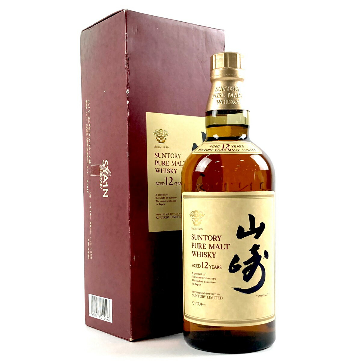 【東京都内限定発送】 サントリー SUNTORY 山崎 12年 ピュアモルト 華 750ml 国産ウイスキー 【中古】