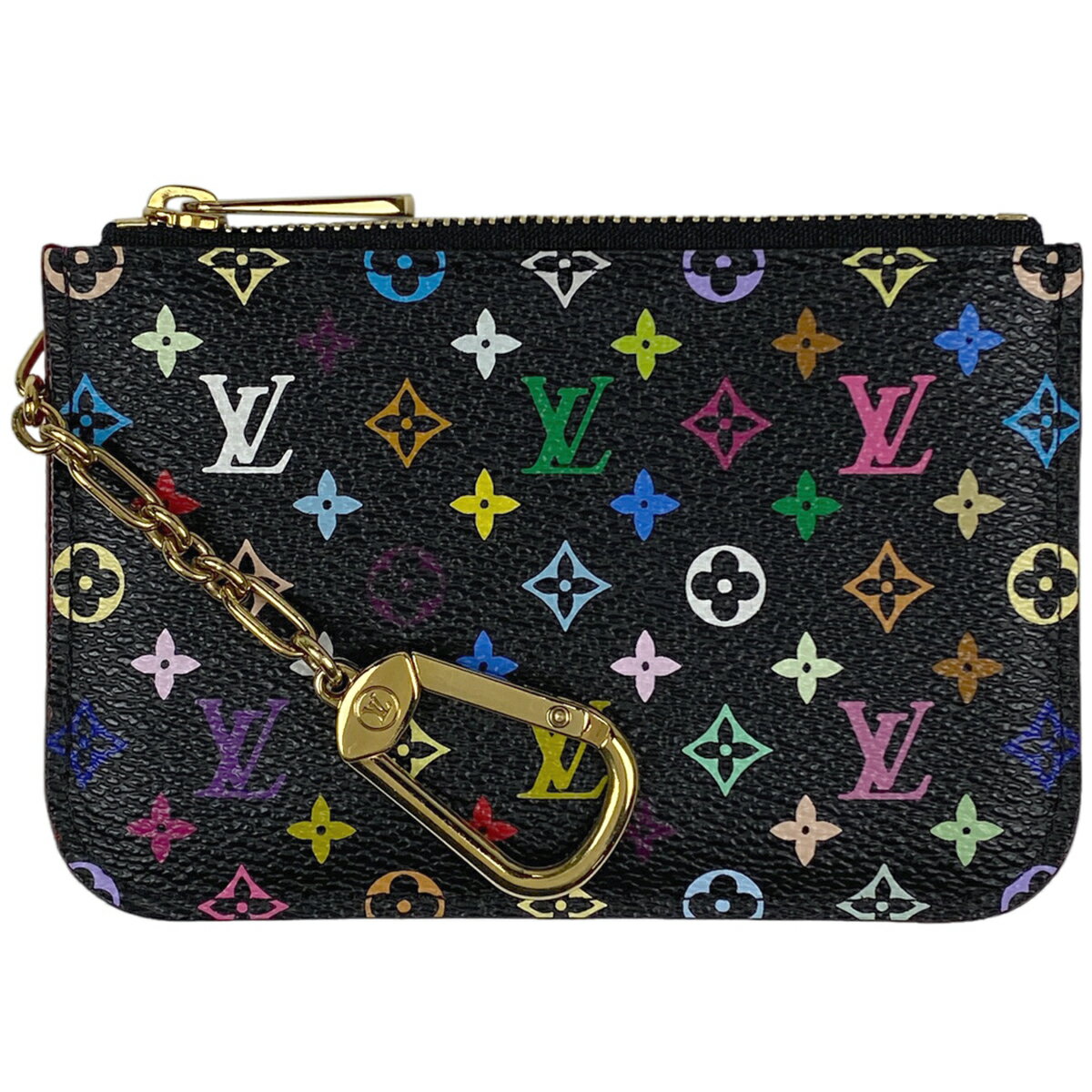 【ラッピング可】ルイ・ヴィトン Louis Vuitton ポシェット クレ コインパース 小銭入れ コインケース モノグラムマルチカラー ノワール(ブラック) M93735 レディース 【中古】