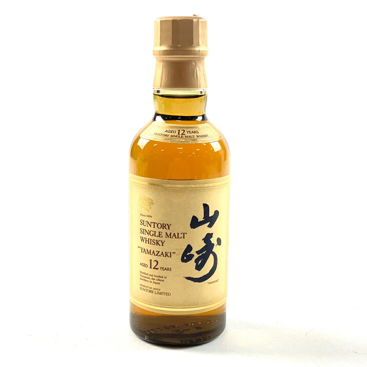 【東京都内限定発送】 サントリー SUNTORY 山崎 12年 シングルモルト 180ml 国産ウイスキー 【中古】