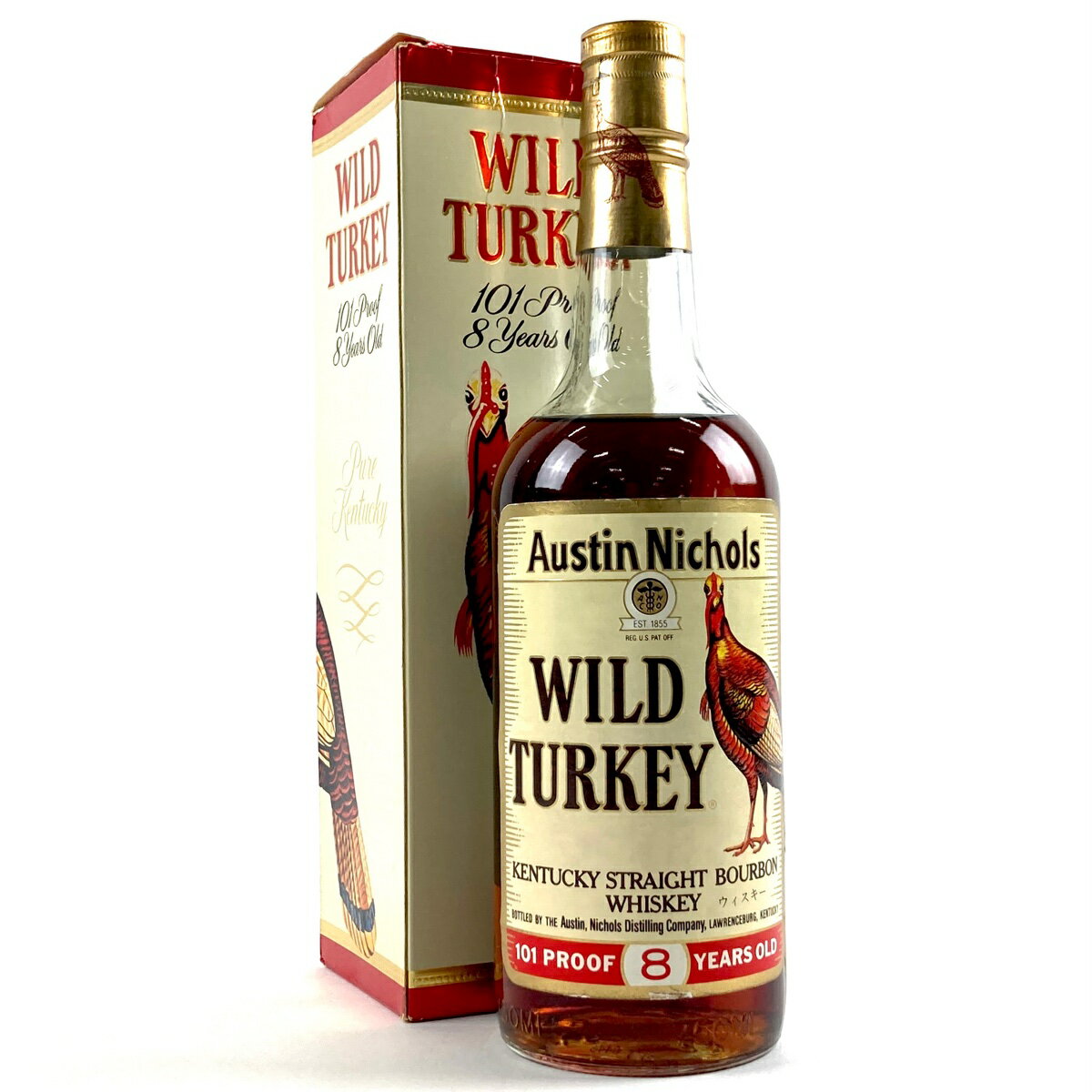ワイルドターキー WILD TURKEY 8年 旧ボトル 750ml アメリカンウイスキー 【中古】