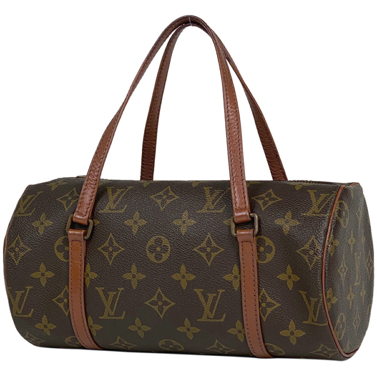 ルイ・ヴィトン Louis Vuitton パピヨン 26 筒型 旧旧型 ハンドバッグ モノグラム ブラウン M51366 レディース 【中古】