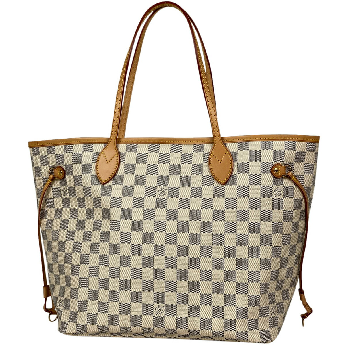 ルイ ヴィトン Louis Vuitton ネヴァーフル MM ショルダーバッグ ショッピング トートバッグ ダミエアズール ホワイト N51107 レディース 【中古】