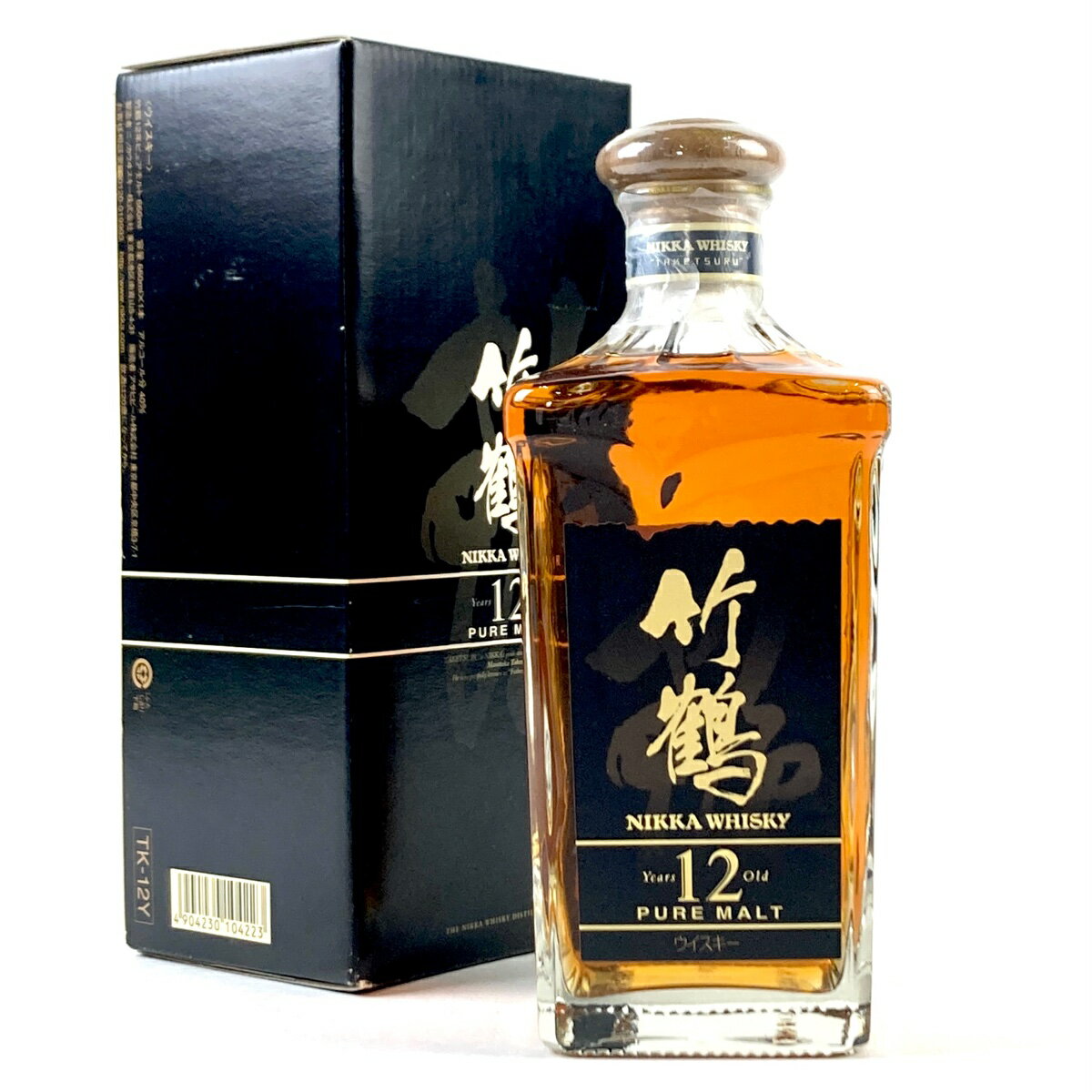 【東京都内限定発送】 ニッカ NIKKA 竹鶴 12年 ピュアモルト 角瓶 660ml 国産ウイスキー 【中古】