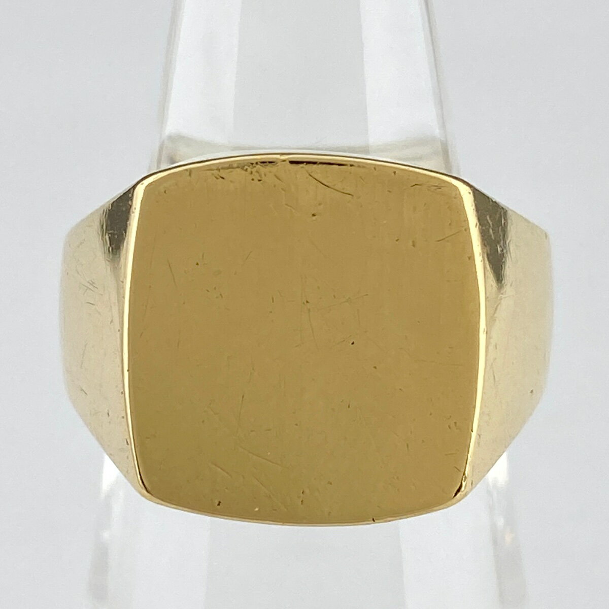 ゴールド メンズ リング 指輪 印台 K18 18金 メンズリング