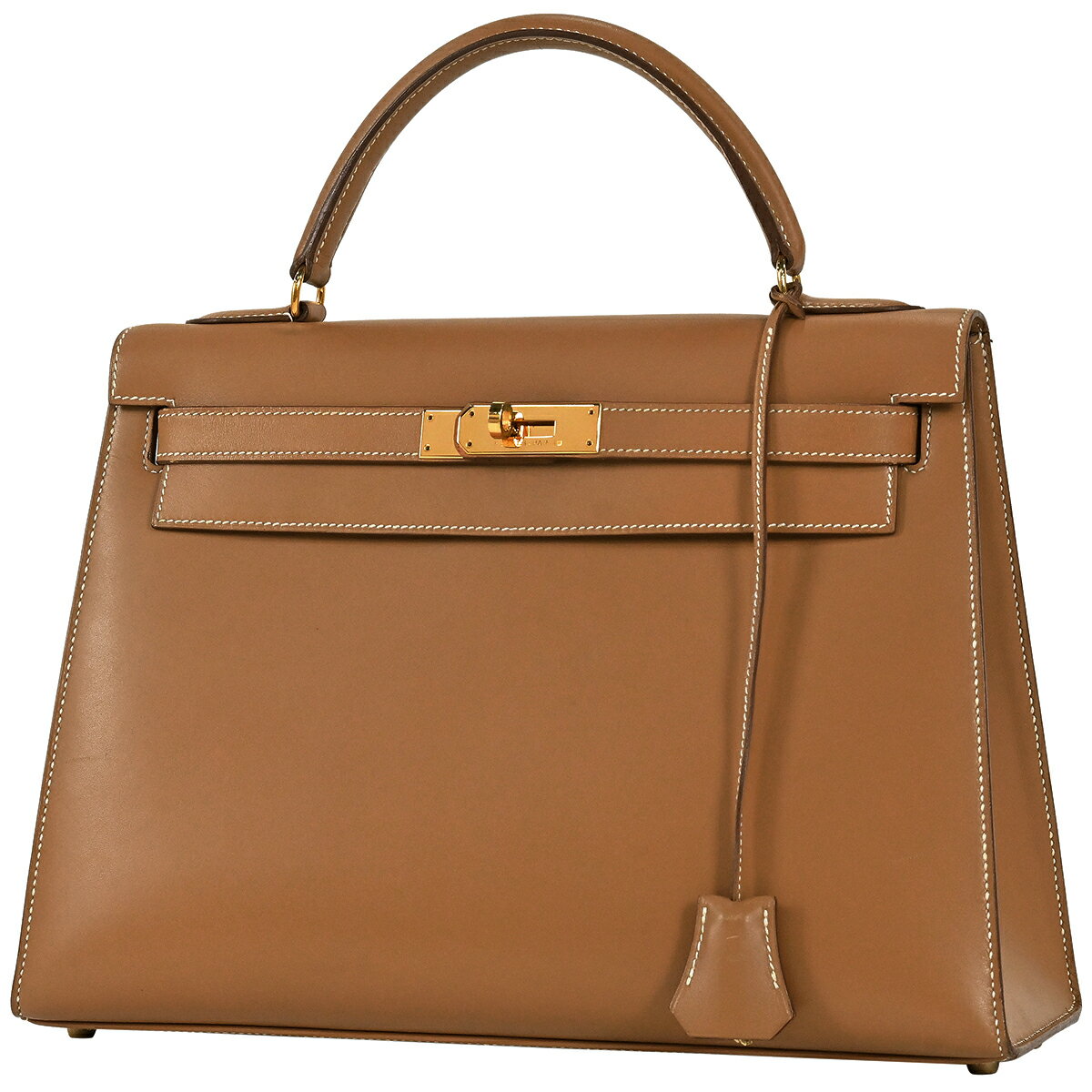 エルメス HERMES ケリー 32 外縫い 2WAY ショルダーバッグ ハンドバッグ ボックスカーフ ゴールド 〇W レディース 【中古】のサムネイル