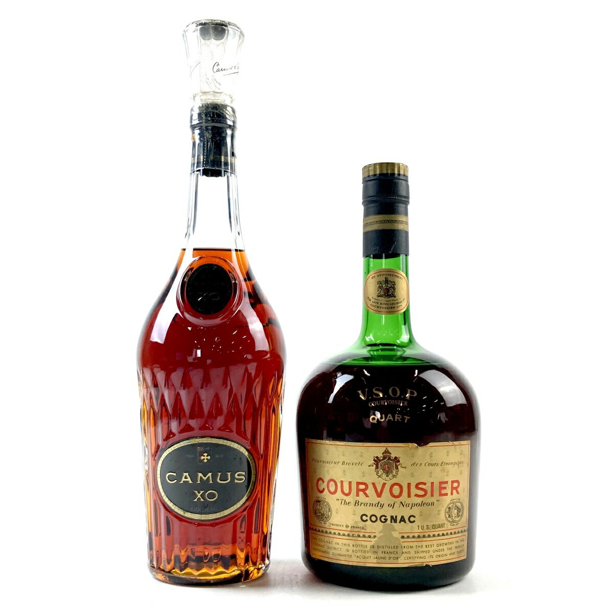 2本 カミュ クルボアジェ コニャック ブランデー セット 【中古】