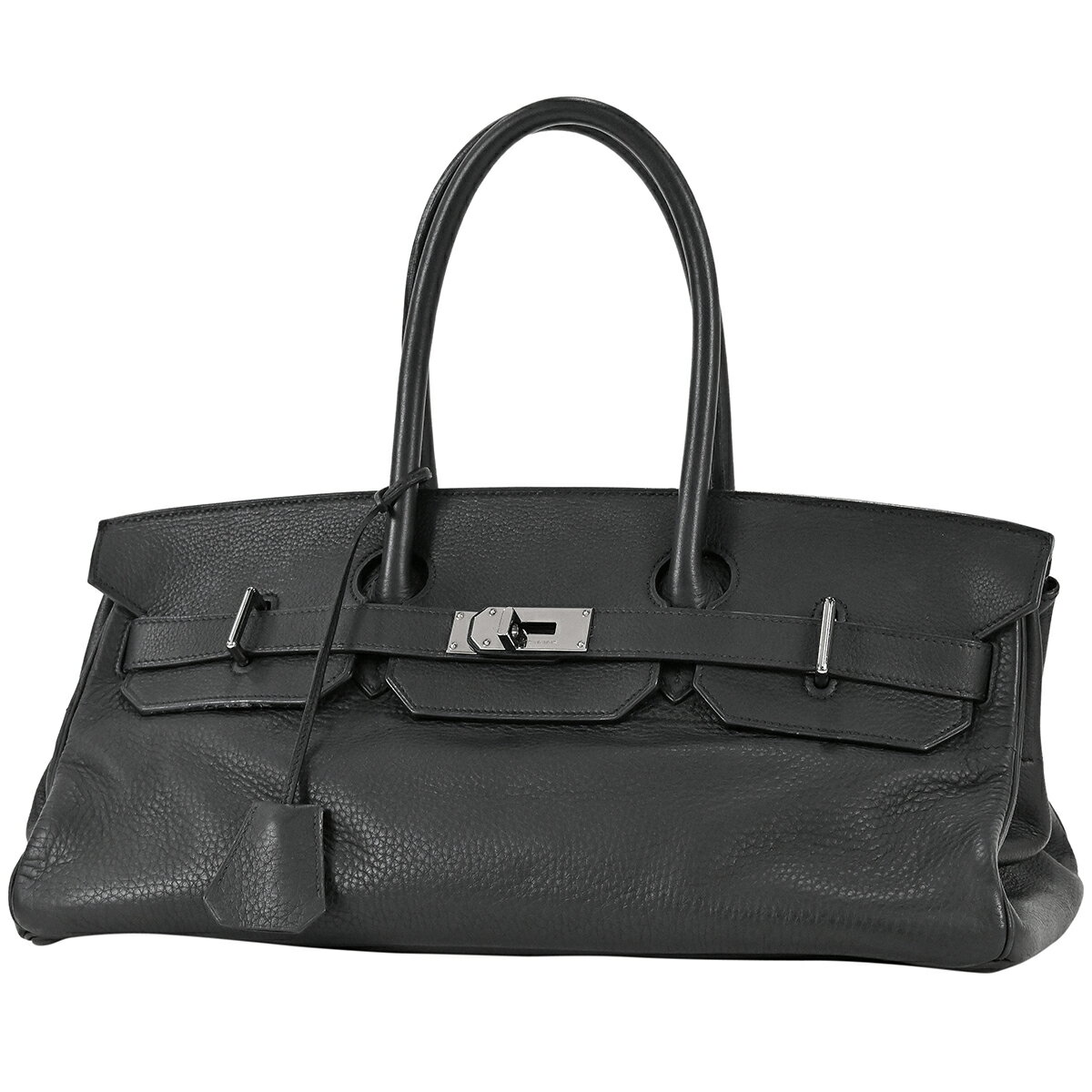 エルメス HERMES ショルダーバーキン ハンドバッグ ショルダーバッグ レザー ブラック □J レディース 【中古】のサムネイル