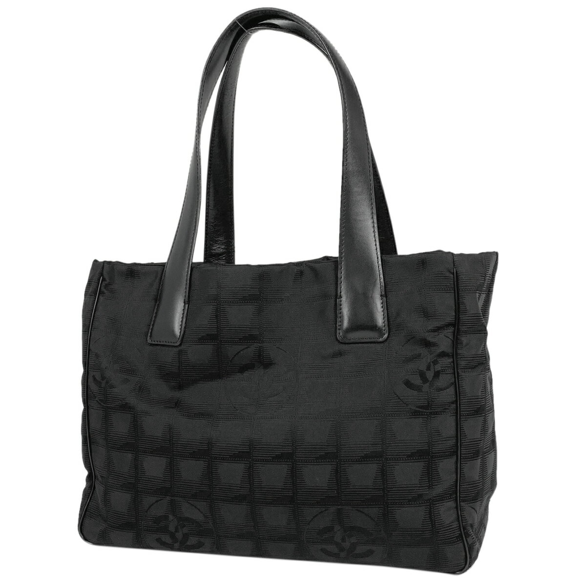 シャネル CHANEL ニュートラベルライン トート PM ココマーク ハンドバッグ トートバッグ ナイロンジャガード ブラック A20457 レディース 【中古】 msp39のサムネイル