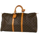 【在庫一掃】 ルイ・ヴィトン Louis Vuitton キーポル 55 ハンドバッグ 旅行 出張 ビジネス ボストンバッグ モノグラム ブラウン M41424...