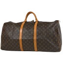 【在庫一掃】 ルイ・ヴィトン Louis Vuitton キーポル 60 ハンドバッグ 旅行 出張 ビジネス ボストンバッグ モノグラム ブラウン M41422...