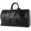 ルイ・ヴィトン Louis Vuitton キーポル 45 ハンドバッグ 旅行 出張 ビジネス ボストンバッグ エピ ノワール(ブラック) M59152 レディース 【中古】(4)