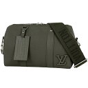 ルイ・ヴィトン Louis Vuitton シティ キーポル LV アエログラム ショルダーバッグ レザー カーキ M21437 メンズ 【中古】