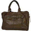 バレンシアガ BALENCIAGA ミニフォルダー ビジネスバッグ ハンドバッグ ブリーフケース ビジネスバッグ レザー ブラウン 272405 レディース 【...