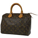 ルイ・ヴィトン Louis Vuitton スピーディ 25 ボストンバッグ 通勤 ハンドバッグ モノグラム ブラウン M41528 レディース 【中古】