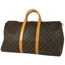 ルイ・ヴィトン Louis Vuitton キーポル 50 ハンドバッグ 旅行 出張 ビジネス ボストンバッグ モノグラム ブラウン M41426 レディース ...