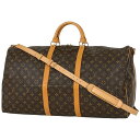ルイ・ヴィトン Louis Vuitton キーポル バンドリエール 60 2WAY ショルダーバッグ ボストンバッグ モノグラム ブラウン M41412 レデ...