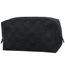 グッチ GUCCI GG柄 ポーチ 小物入れ メイク コスメ 化粧ポーチ GGキャンバス ブラック 29595 レディース 【中古】