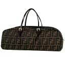フェンディ FENDI ズッカ柄 ハンドバッグ キャンバス ブラウン 16560 レディース 【中古】 msp39