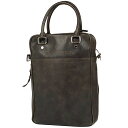 ルイ・ヴィトン Louis Vuitton キュイールベキア ポルトドキュマン ヴェルティカル 2WAY ショルダーバッグ トートバッグ レザー ダークブラウン...