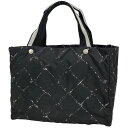 シャネル CHANEL 旧 トラベルライン トート ハンドバッグ ナイロン ブラック レディース 【中古】(4)