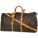 ルイ・ヴィトン Louis Vuitton キーポル バンドリエール 60 旅行 出張 ボストンバッグ モノグラム ブラウン M41412 レディース 【中古】