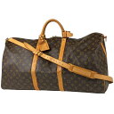 ルイ・ヴィトン Louis Vuitton キーポル バンドリエール 60 旅行 出張 ボストンバッグ モノグラム ブラウン M41412 レディース 【中古】
