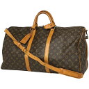ルイ・ヴィトン Louis Vuitton キーポル バンドリエール 55 2WAY ショルダーバッグ ボストンバッグ モノグラム ブラウン M41414 レデ...