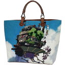 ロエベ LOEWE ロゴ トートバッグ 2WAY ショルダーバッグ ジブリコラボ ハウルの動く城 トートバッグ レザー ブラウン ブルー マルチカラー レディー...