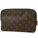 ルイ・ヴィトン Louis Vuitton トゥルース トワレット 23 メイク コスメ セカンドバッグ 化粧ポーチ モノグラム ブラウン M47524 レディ...