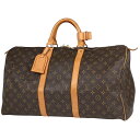 ルイ・ヴィトン Louis Vuitton キーポル 50 ハンドバッグ 旅行 出張 ビジネス ボストンバッグ モノグラム ブラウン M41426 レディース 【中古】(4)