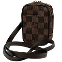 ルイ・ヴィトン Louis Vuitton エテュイオカピPM 2WAYショルダーバッグ 斜め掛け 化粧ポーチ ダミエ ブラウン N61738 レディース 【中...