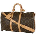 ルイ・ヴィトン Louis Vuitton キーポル バンドリエール 45 旅行 出張 2WAY ショルダーバッグ ボストンバッグ モノグラム ブラウン M41...