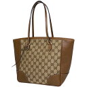 グッチ GUCCI GG柄 トートバッグ ハンドバッグ インターロッキングG トートバッグ GGキャンバス ベージュ ブラウン 353119 レディース 【中古】