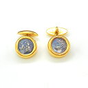 【ラッピング可】ブルガリ BVLGARI デザインカフス YG イエローゴールド カフス 750 メンズ 【中古】