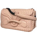 【最終値引き】 ボッテガヴェネタ BOTTEGAVENETA イントレチャート チェーン ショルダーバッグ ワンショルダー ハンドバッグ リアルト ショルダーバッグ レザー ピンク 363799 レディース 【中古】 msp29