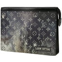 ルイ・ヴィトン Louis Vuitton ポシェット ヴォワヤージュ MM モノグラムギャラクシー セカンドバッグ モノグラム ノワール(ブラック) M44448 メンズ 【中古】