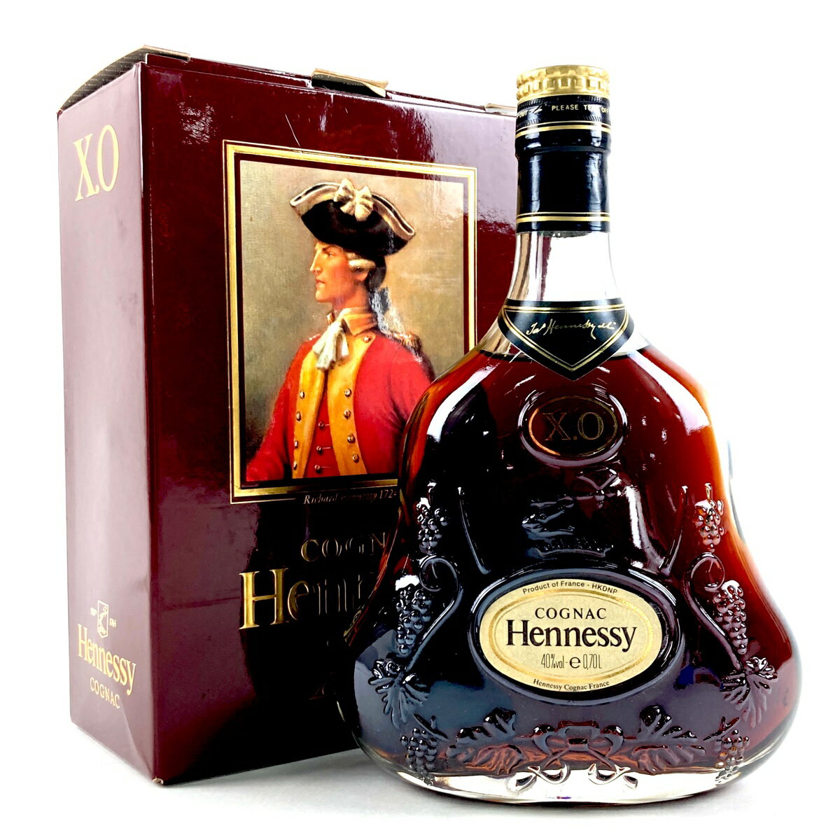 ヘネシー Hennessy XO 金キャップ クリアボトル 700ml ブランデー コニャック 【中古】
