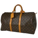 ルイ・ヴィトン Louis Vuitton キーポル 50 ハンドバッグ 旅行 出張 ビジネス ボストンバッグ モノグラム ブラウン M41426 レディース ...