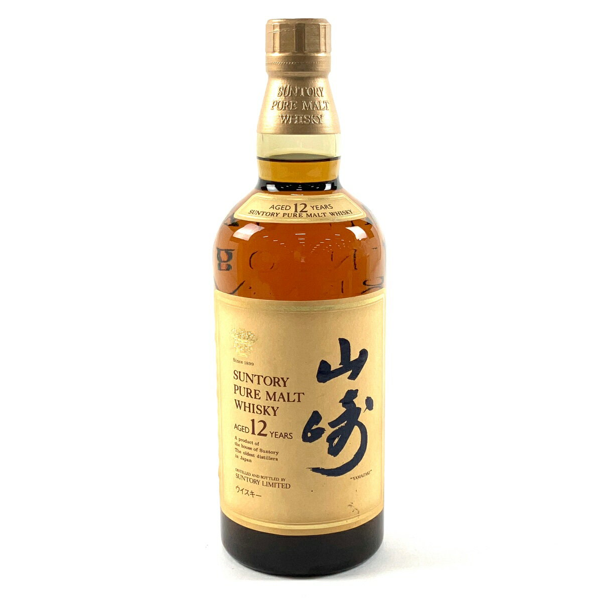 【東京都内限定お届け】 サントリー SUNTORY 山崎 12年 ピュアモルト 華 750ml 国産ウイスキー 【中古】