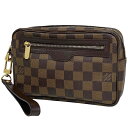 ルイ・ヴィトン Louis Vuitton ポシェット ビエ マカオ クラッチバッグ セカンドバッグ ダミエ ブラウン N61739 メンズ 【中古】