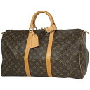 ルイ・ヴィトン Louis Vuitton キーポル 50 ハンドバッグ 旅行 出張 ビジネス ボストンバッグ モノグラム ブラウン M41426 レディース 【中古】(4)