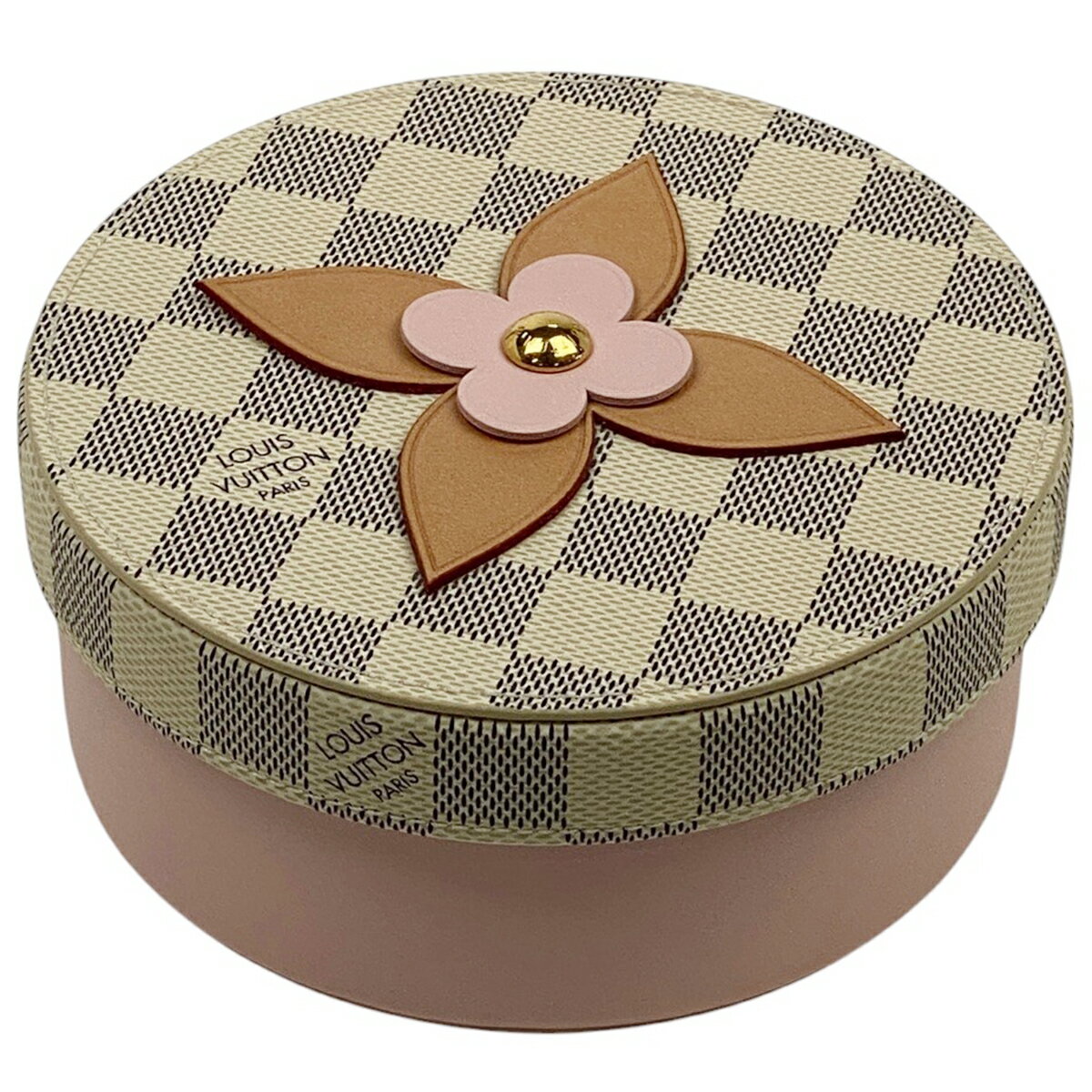 ルイ・ヴィトン Louis Vuitton ボワット ウジェニ MM 小物入れ モノグラムフラワー アクセサリー ダミエアズール ホワイト ピンク GI0378 レディース 【中古】