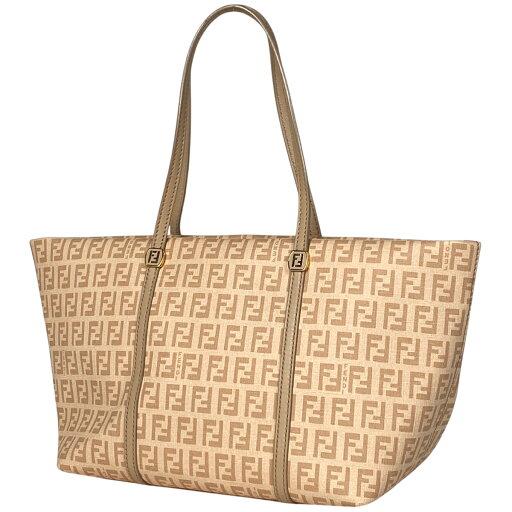 フェンディ FENDI ズッキーノ柄 トートバッグ ハンドバッグ トートバッグ コーティングキャンバス ベージュ 8BH255 レディース 【中古】 フェンディ FENDI ズッキーノ柄 トートバッグ ハンドバッグ トートバッグ コーティングキャンバス ベージュ 8BH255 レディース 【中古】