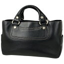 セリーヌ CELINE ブギーバッグ ブラゾン ロゴ ハンドバッグ レザー ブラック レディース 【中古】(4)