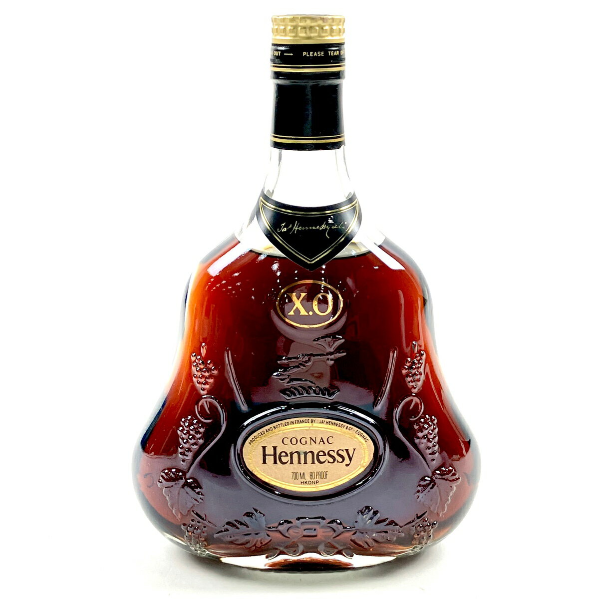 ヘネシー Hennessy XO 金キャップ クリアボトル 700ml ブランデー コニャック 【中古】