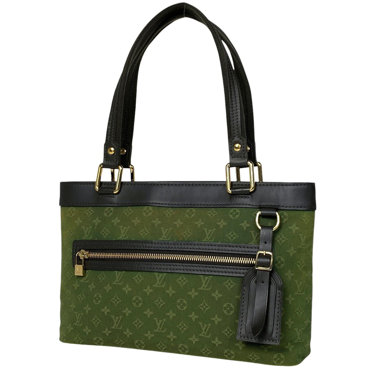 ルイ・ヴィトン Louis Vuitton ルシーユ PM 手提げ トートバッグ ハンドバッグ モノグラムミニ TSTカーキ M92682 レディース 【中古】
