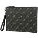 グッチ GUCCI GG柄 セカンドバッグ クラッチバッグ タイガープリント セカンドバッグ GGスプリーム ブラック 575136 メンズ 【中古】