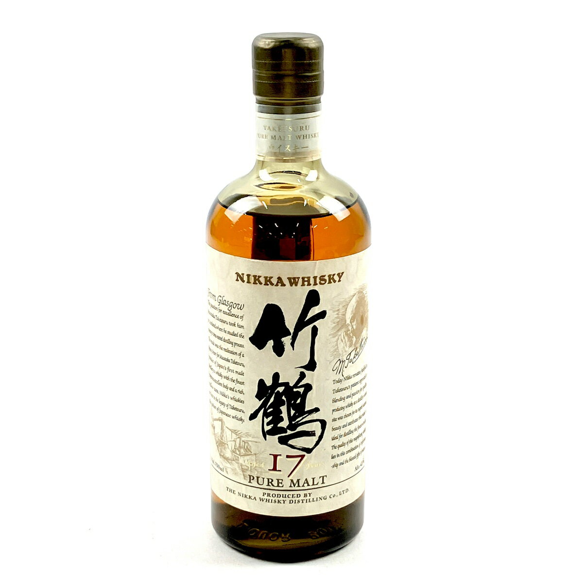【東京都内限定お届け】 ニッカ NIKKA 竹鶴 17年 ピュアモルト 旧ボトル 700ml 国産ウイスキー 【中古】