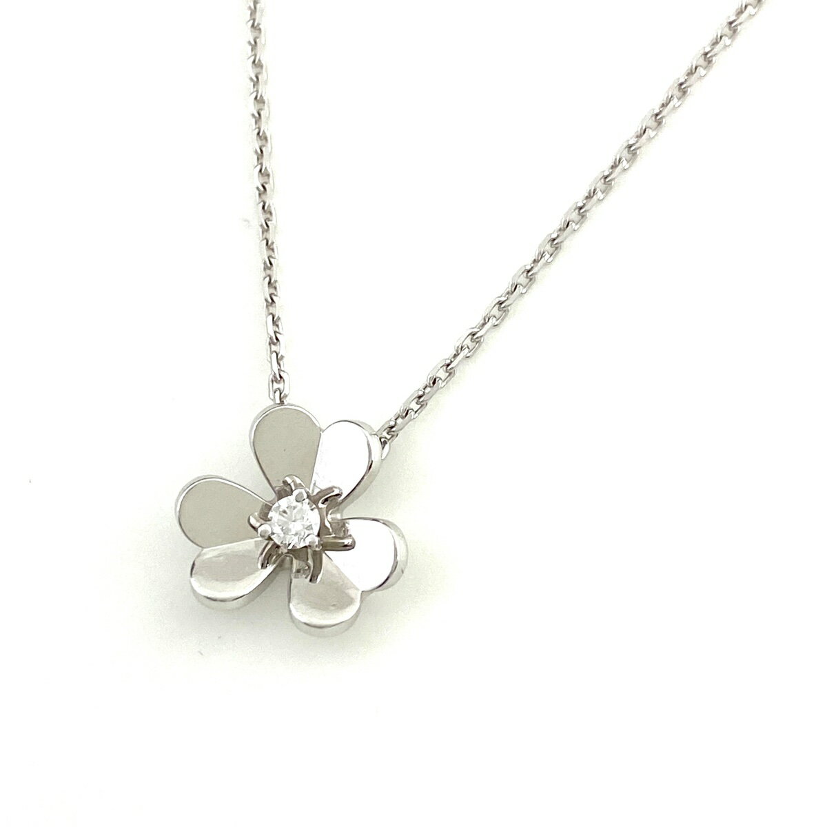 ヴァンクリーフ＆アーペル Van Cleef ＆ Arpels フリヴォル ミニ ネックレス ペンダント ダイヤモンド ネックレス 750 ダイヤモンド レディース 【中古】のサムネイル